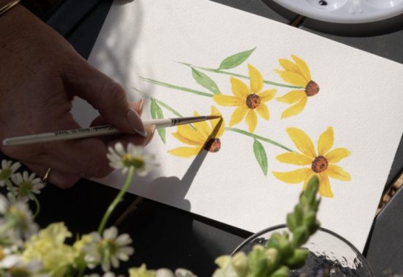 Wildflowers & Watercolours : A Creative Workshop on the Lawn